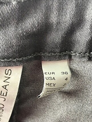 36 Beden Cep detaylı jean