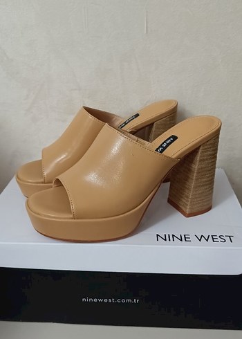 37 Beden camel Renk Bej Platform Topuklu Kadın Terlik
