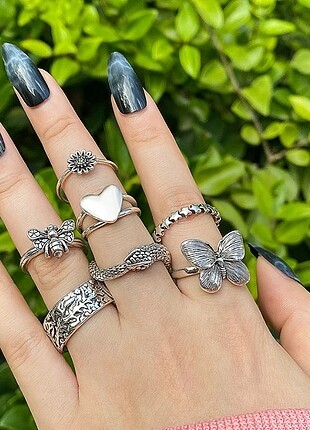 Silver Yüzük Seti