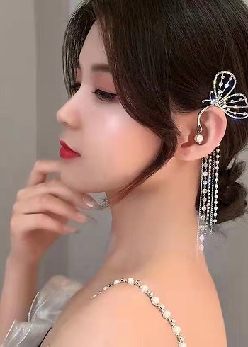 ZİRKON TAŞLI KELEBEK MODEL KIKIRDAK KÜPE