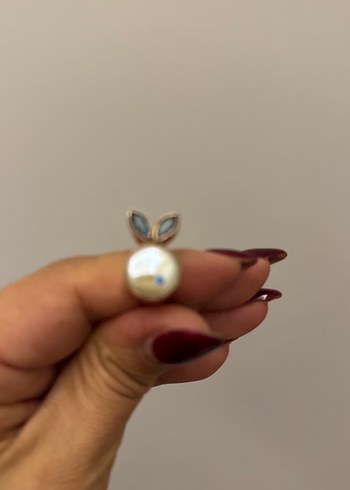 İnci ve Taşlı Minimalist Kadın Yüzük - Görsel 3