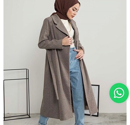 Gri astarlı kaşe kaban