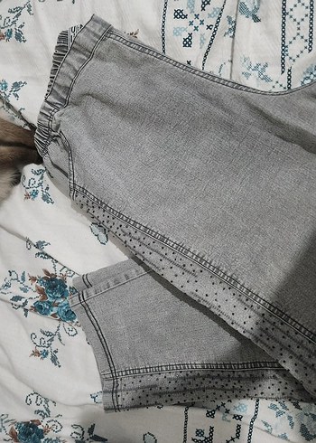 Mavi Jeans Gri lastikli kot pantolon