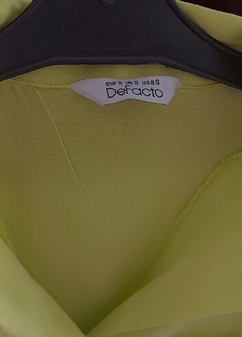 s Beden Yeşil bebe yaka gömlek oversize 
