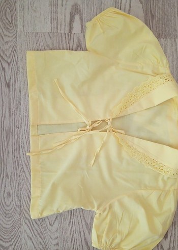 Diğer Sarı Vintage Mini Bluz