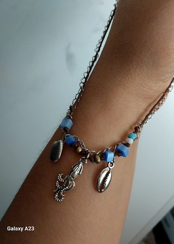 Bohem Etnik Boncuklu Çharmlı Kolye - Görsel 3