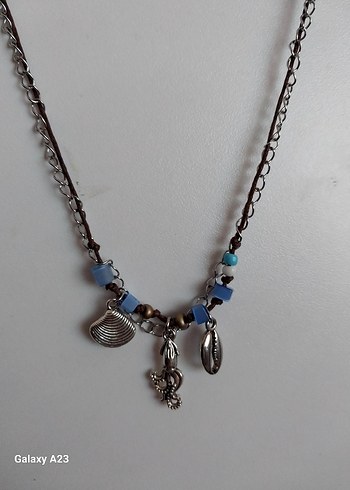 Bohem Etnik Boncuklu Çharmlı Kolye - Görsel 5