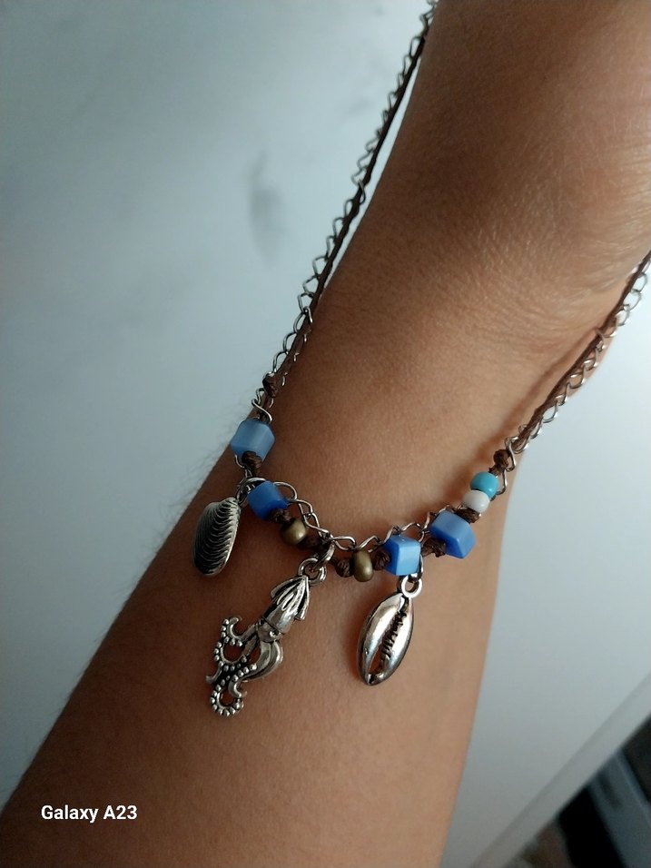 Bohem Etnik Boncuklu Çharmlı Kolye - Görsel 3