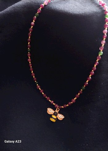 Çilek Kuvars Kolye - Görsel 2