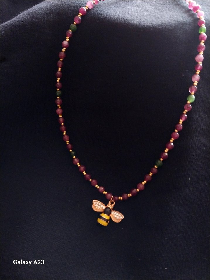 Çilek Kuvars Kolye - Görsel 2