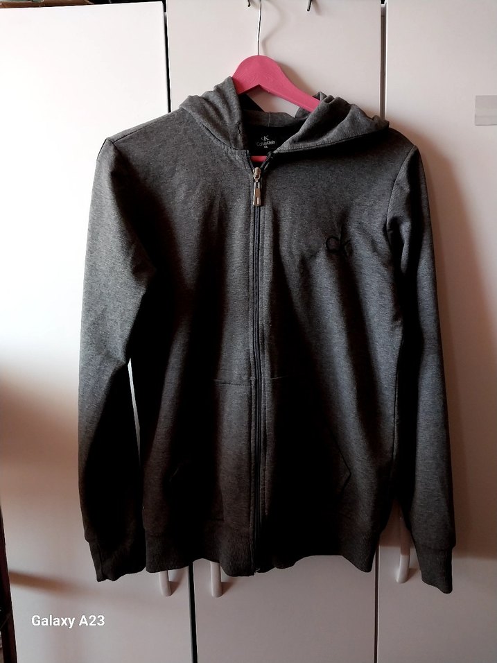 Gri Fermuarlı Kadın Sweatshirt - Görsel 2