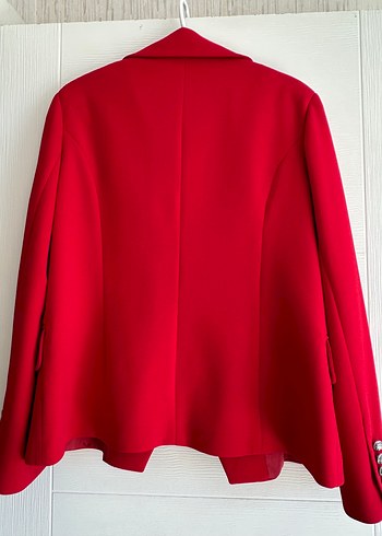 Diğer Kırmızı Kadın Mini Blazer Ceket