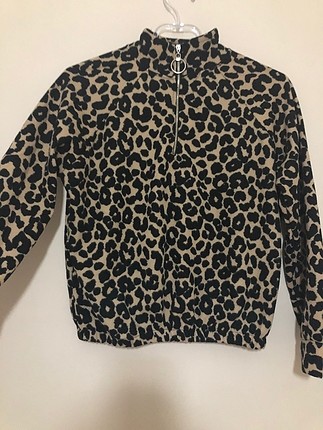 Leopar desenli sweat