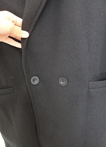 42 Beden siyah Renk Hiç giyilmemiş kaşe kaban