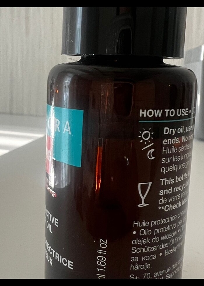 Sephora saç yağı - Görsel 2