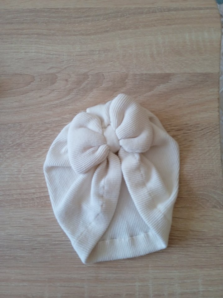 kız bebek Pileli Fiyonklu bone - Görsel 5