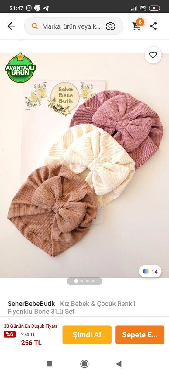 kız bebek Pileli Fiyonklu bone - Görsel 2