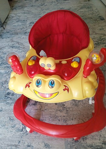 Renkli Kırmızı Bebek Yürüteci - Görsel 7