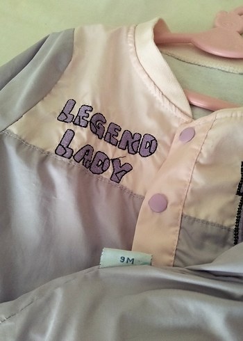 Kız Çocuk Lila-Pembe mevsimlik Ceket - Görsel 5