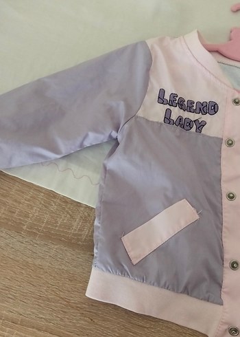 Kız Çocuk Lila-Pembe mevsimlik Ceket - Görsel 6