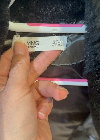 Mango Gri Kadın Kışlık Kürklü Mont
