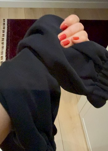 Siyah Rahat Kesim erkek Eşofman Altı - Görsel 7