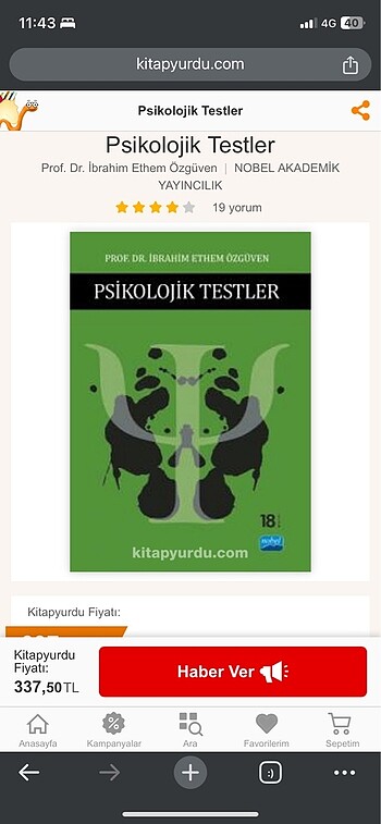 Psikolojik testler