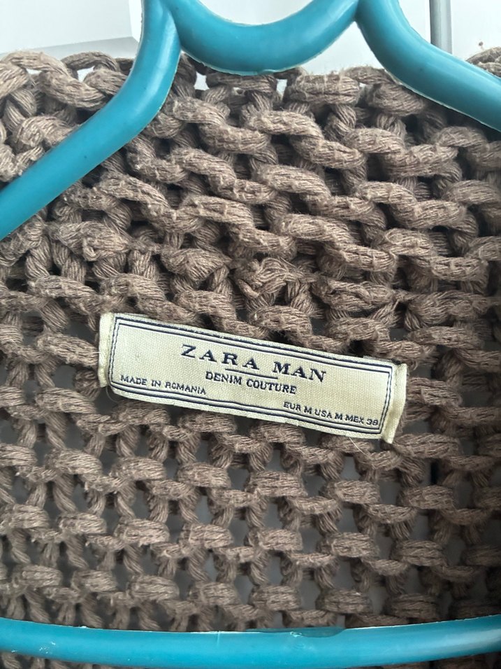 Kahverengi Örgü hırka zara - Görsel 2