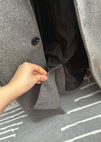 Gri erkek kaban bershka - Görsel 3