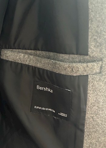 Gri erkek kaban bershka - Görsel 4
