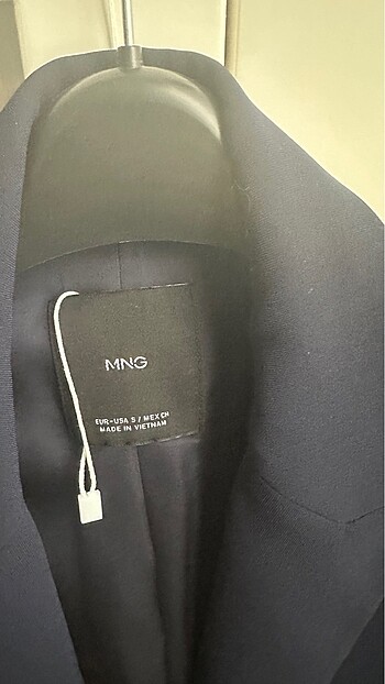 Mango lacivert blazer ceket