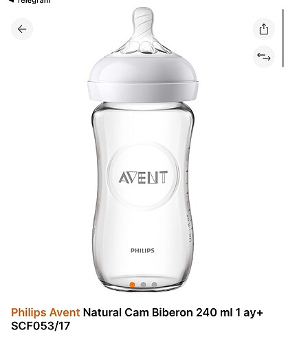 Philips avent natural cam biberon