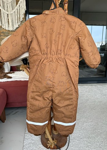 Kahverengi Kürklü Bebek Kayak Tulumu - Görsel 4