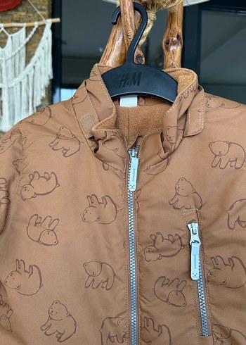 Kahverengi Kürklü Bebek Kayak Tulumu - Görsel 2