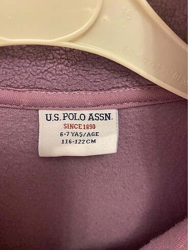 6 Yaş Beden mor Renk Us polo polar sweatshirt