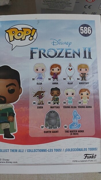  Beden Renk FUNKO pop Frozen II Mattias