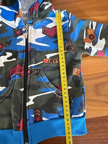 12-18 Ay Beden mavi Renk Kapüşonlu sweat