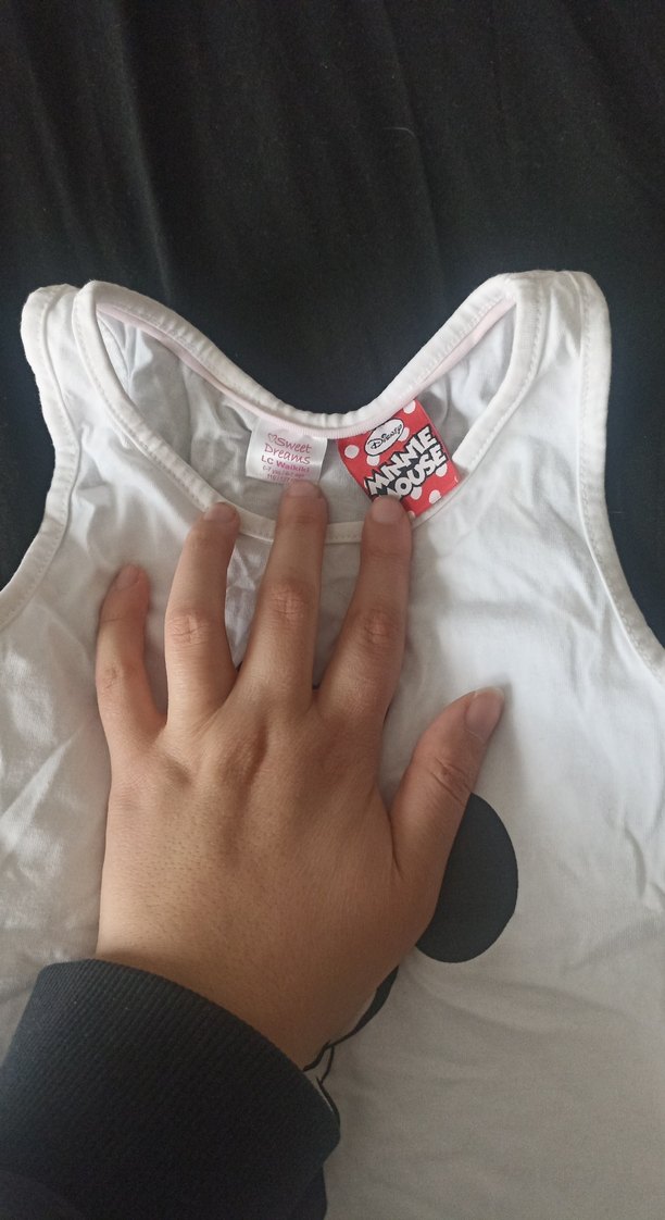 Kız Çocuk Beyaz Baskılı Atlet - Görsel 3