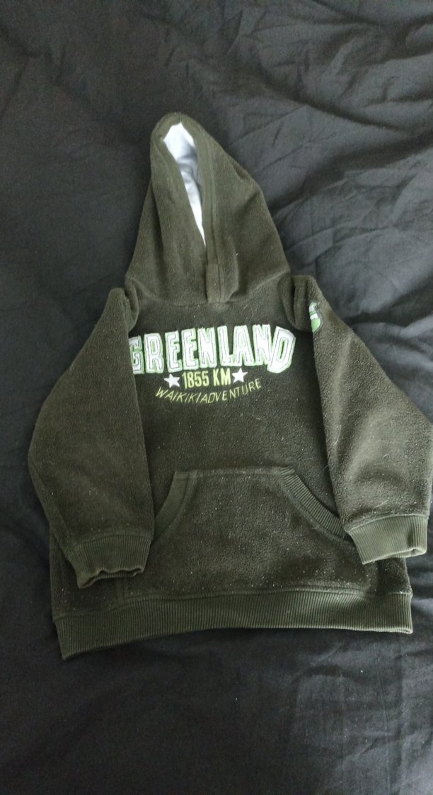 Erkek Çocuk Kapüşonlu Yeşil Sweatshirt - Görsel 2