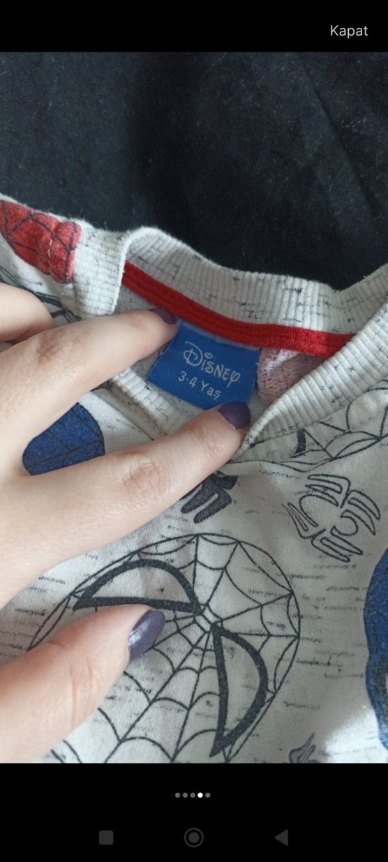 Örme Pamuklu Spiderman Erkek Çocuk Gri Sweatshirt - Görsel 4
