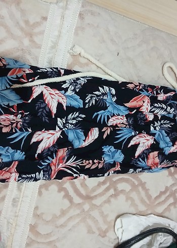 Bohem Çok Renkli Uzun Düğmeli eşbise - Görsel 3