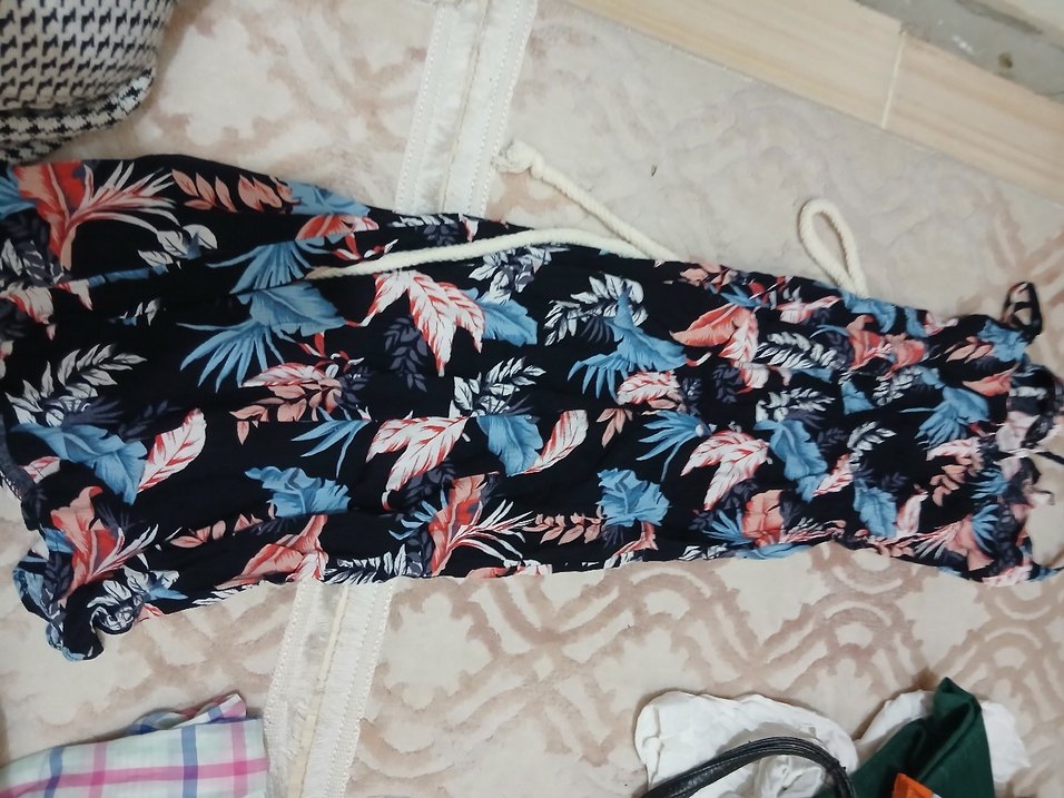 Bohem Çok Renkli Uzun Düğmeli eşbise - Görsel 4