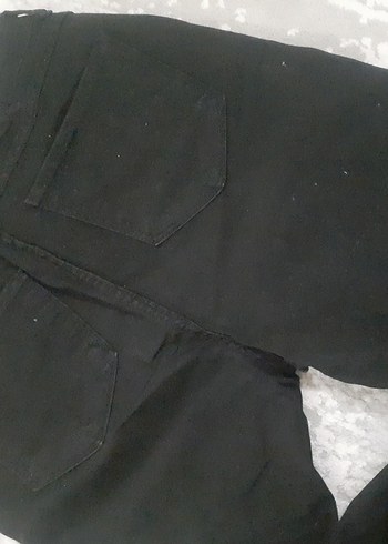 42 Beden siyah Renk Siyah Kadın Regular Fit Midi Kumaş Pantolon