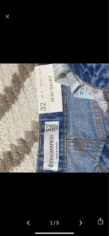 Stradivarius Etiketli Stradi Mini Kot Etek
