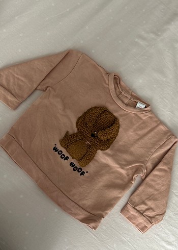 9-12 Ay Beden gri Renk Kız Bebek Sweatshirt (9-12 Aylık)
