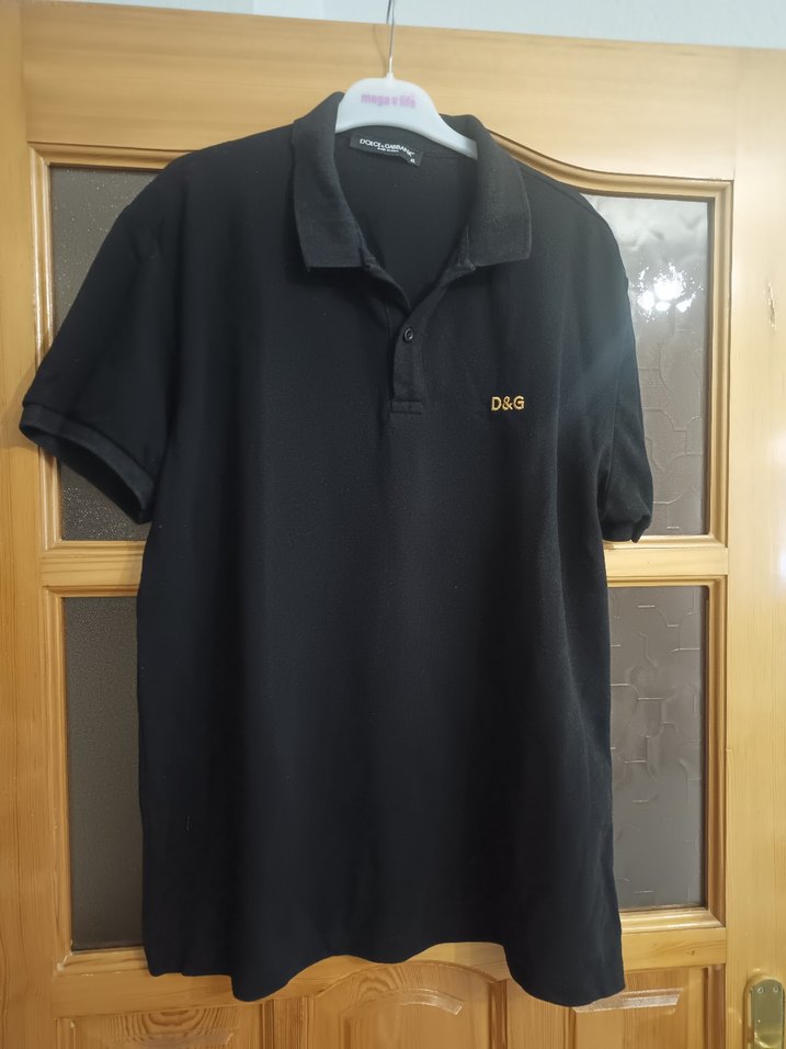 Siyah D&G Erkek Polo Tişört - Görsel 3