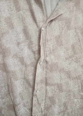 Bej Kısa Kollu Keten Erkek Gömlek - Görsel 4