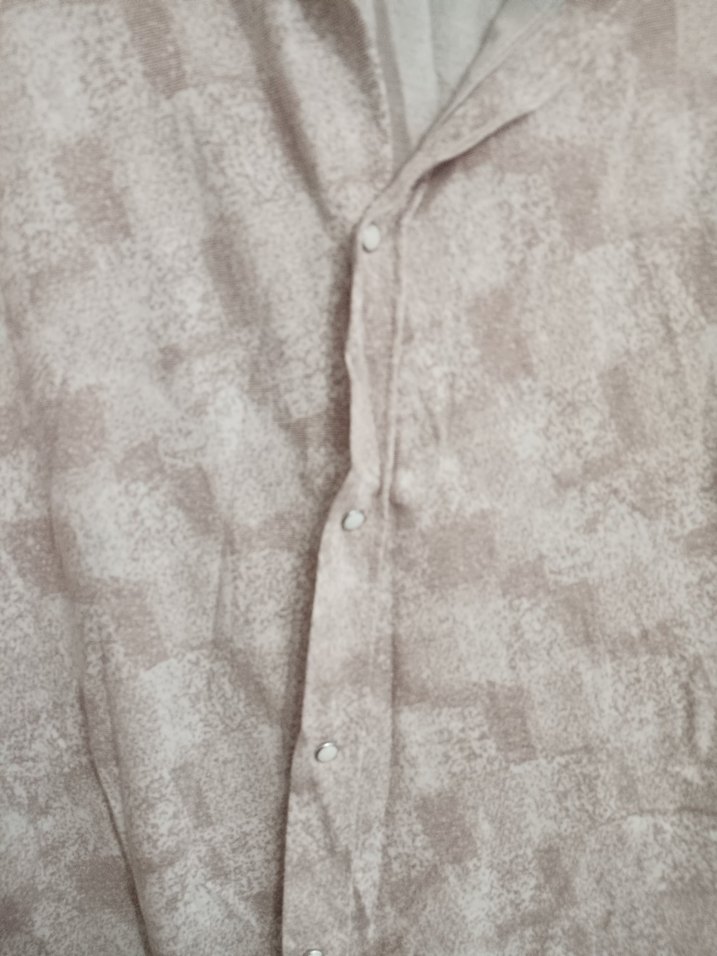 Bej Kısa Kollu Keten Erkek Gömlek - Görsel 4