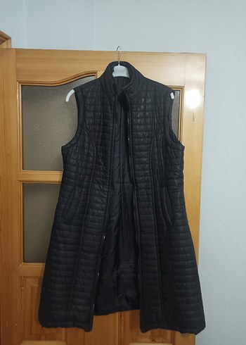 Kadın Siyah Fermuarlı Yelek - Görsel 3