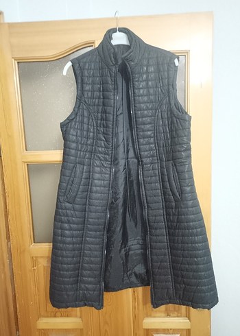 Kadın Siyah Fermuarlı Yelek - Görsel 2